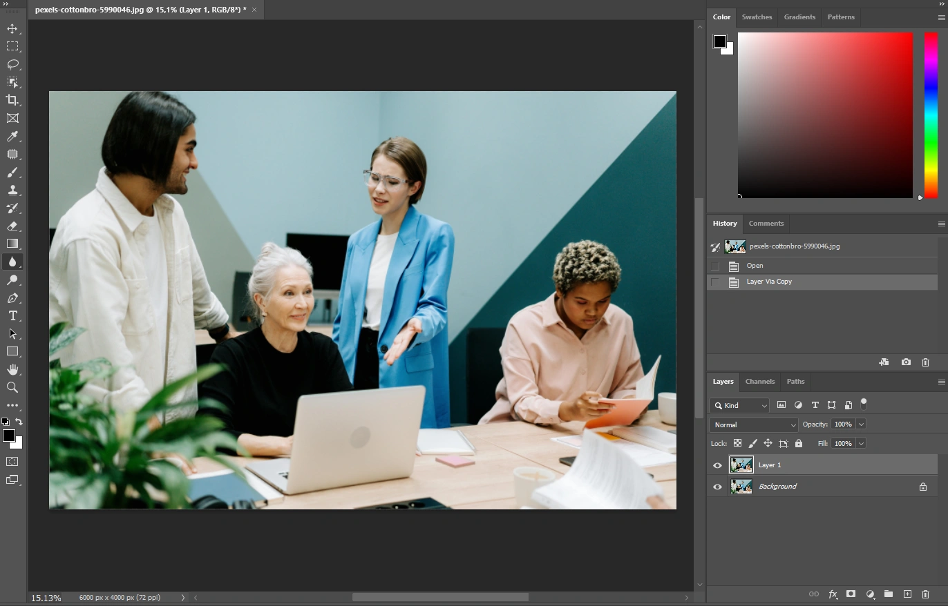 Como desfocar imagem no Photoshop com máscara de camada e ferramenta pincel