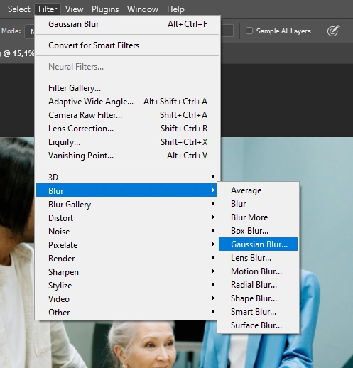 Como desfocar imagem no Photoshop com máscara de camada e ferramenta pincel
