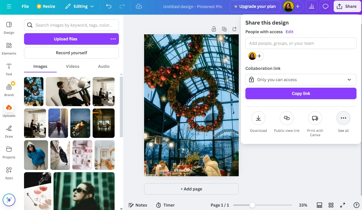 Como recortar imagem para rede social no Canva
