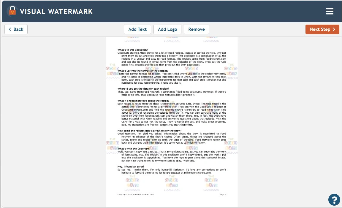 znak wodny w wordzie